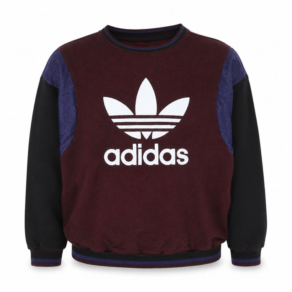 Adidas Womens Multicoloured Logo Sweatshirt Size 12 Pullover