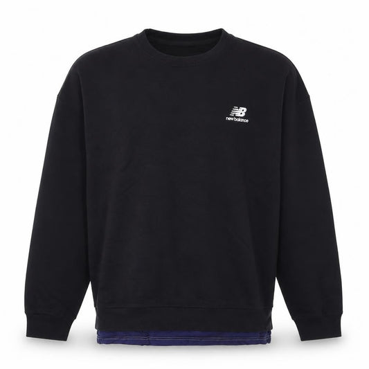 New Balance Men’s Black S Pullover Sweatshirt Crew Neck Logo