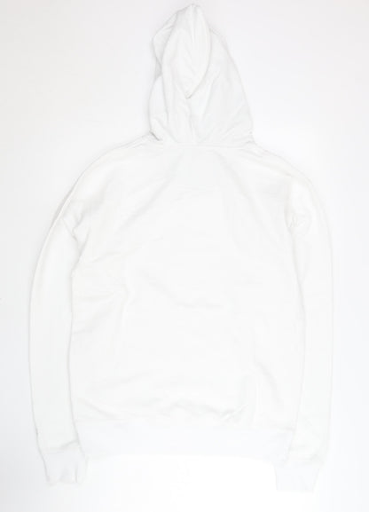 Champion Men’s White Pullover Hoodie M Regular Fit Long Sleeve