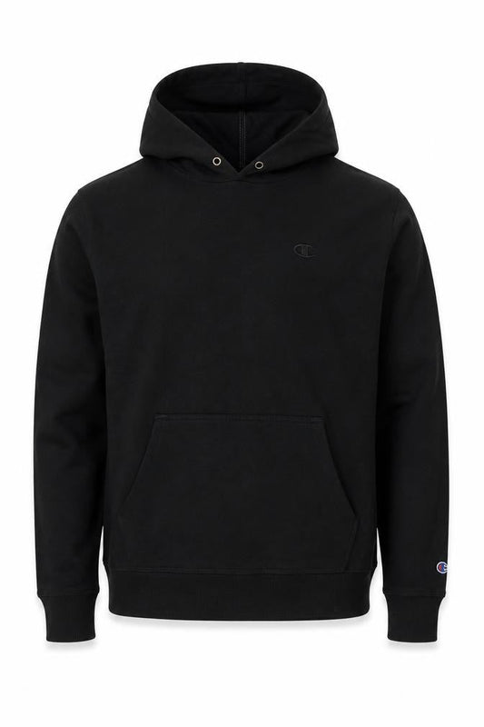Champion Men's Black Pullover Hoodie Size M Regular Fit Long Sleeve