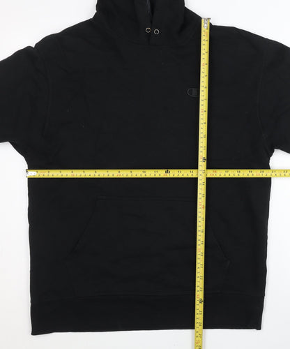 Champion Men's Black Pullover Hoodie Size M Regular Fit Long Sleeve