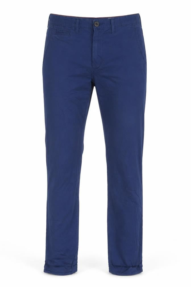 Blend Men's Blue Chino Trousers M Regular Fit Cotton
