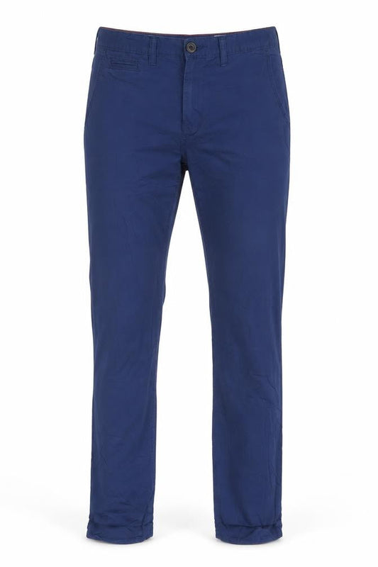 Blend Men's Blue Chino Trousers M Regular Fit Cotton