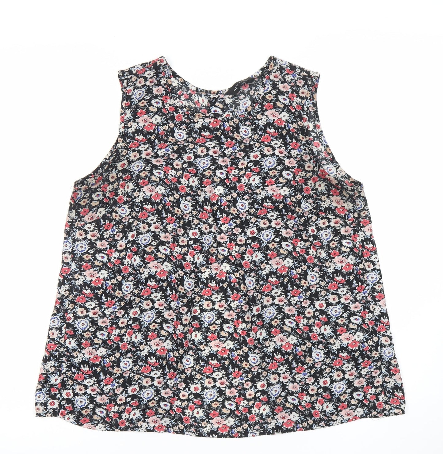 New Look Womens Multicoloured Floral Sleeveless Tank Top Size 8