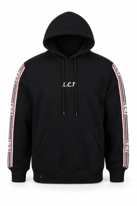 LASTCO Men’s Black Pullover Hoodie Size M with Logo