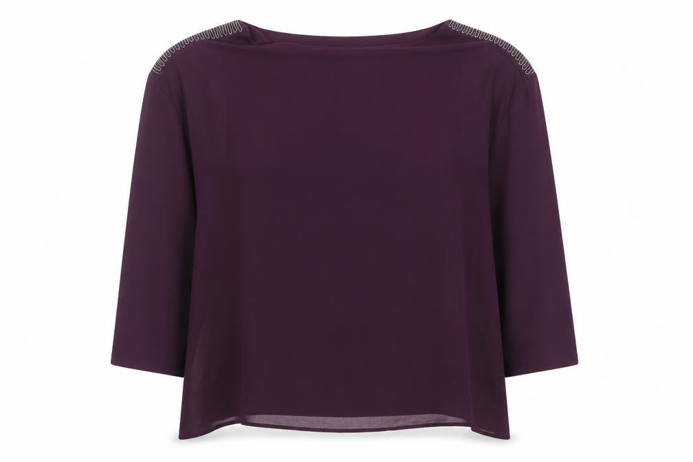 Wallis Women’s Purple Petite Tunic Blouse UK S Long Sleeve