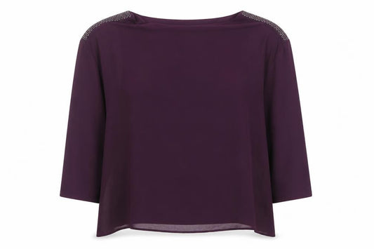 Wallis Women’s Purple Petite Tunic Blouse UK S Long Sleeve