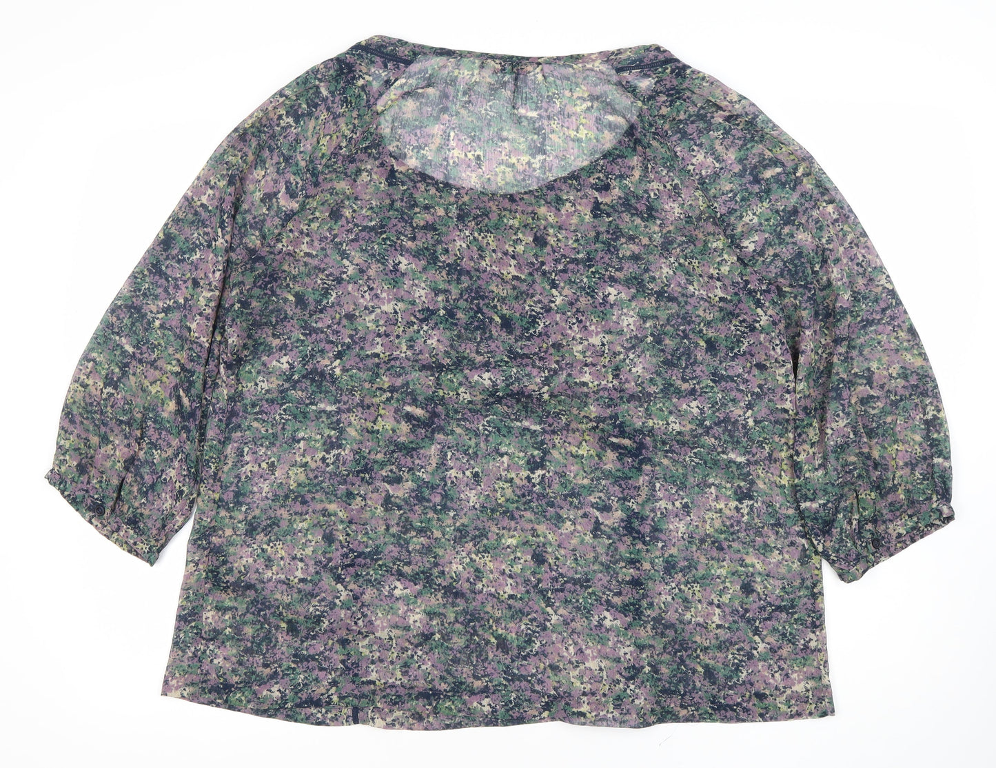 Marks and Spencer Womens Multicoloured Floral Tunic Blouse UK 16