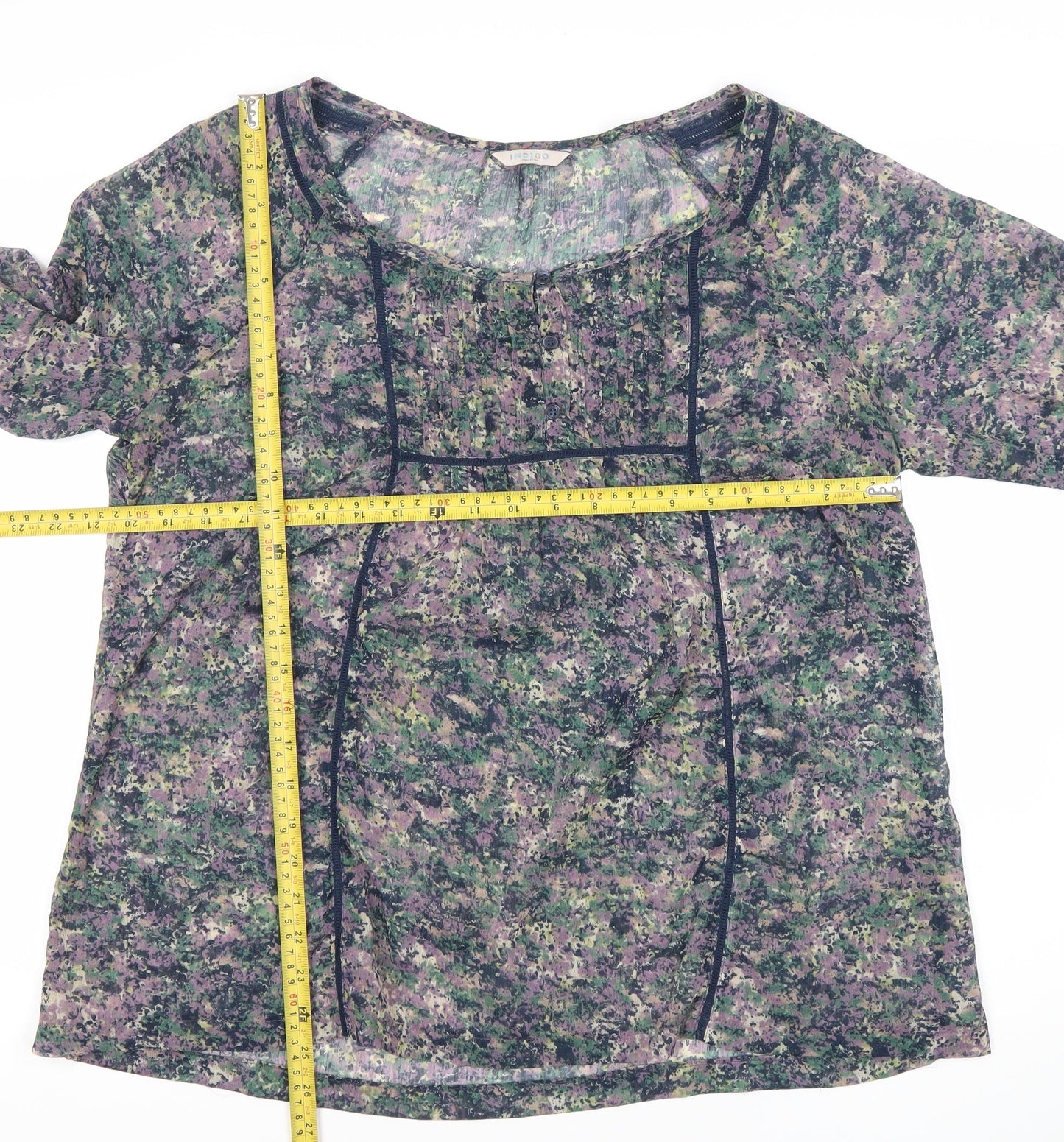 Marks and Spencer Womens Multicoloured Floral Tunic Blouse UK 16