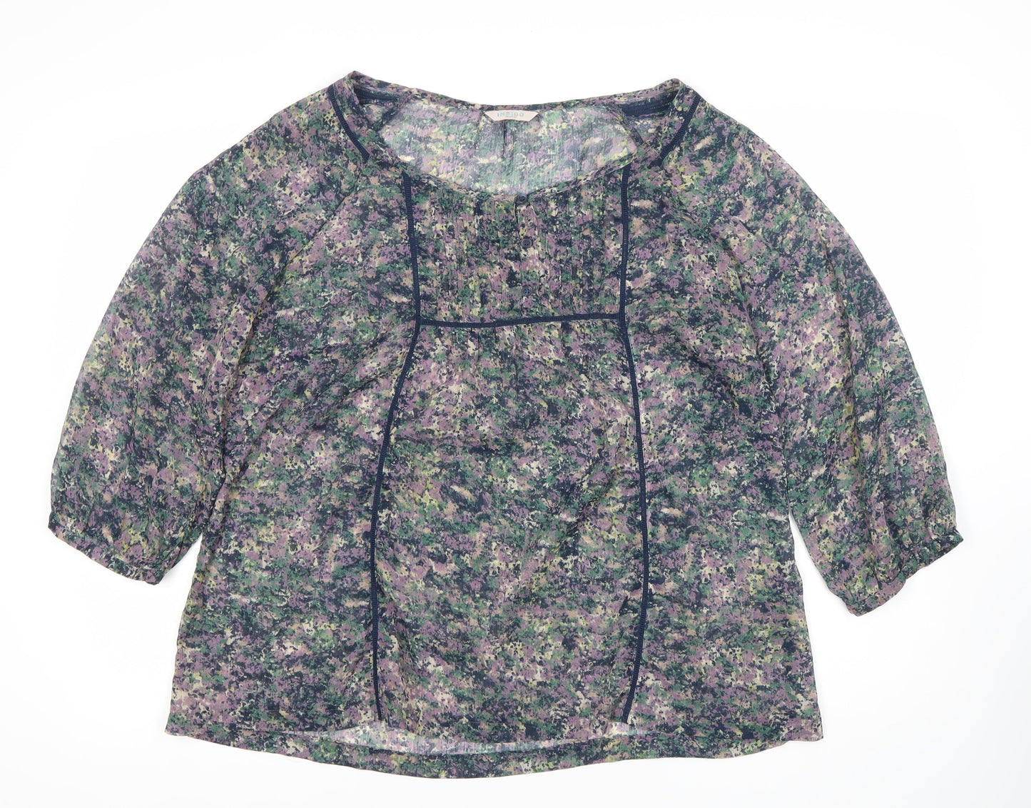 Marks and Spencer Womens Multicoloured Floral Tunic Blouse UK 16