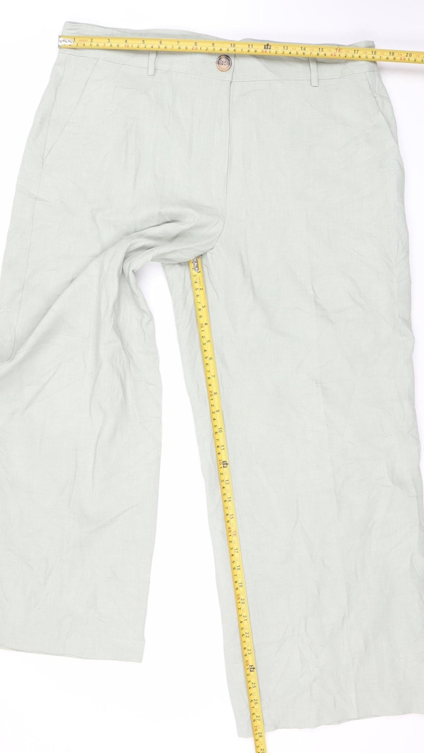 Marks and Spencer Women’s Grey Size 18 Straight Leg Trousers