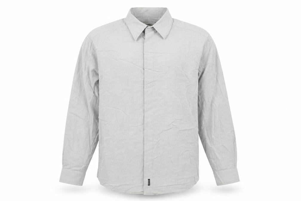 Matinique Men’s Grey L Long Sleeve Button-Up Shirt Rayon Blend