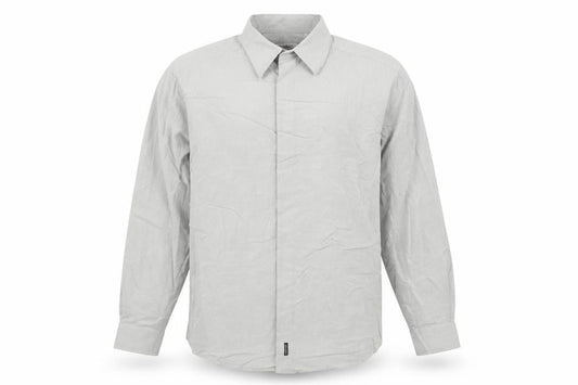 Matinique Men’s Grey L Long Sleeve Button-Up Shirt Rayon Blend
