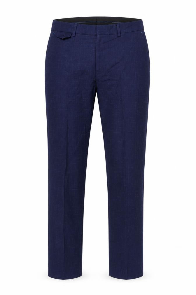 Sawyers & Hendricks Men’s Blue Slim Fit Dress Pants Trousers 30S