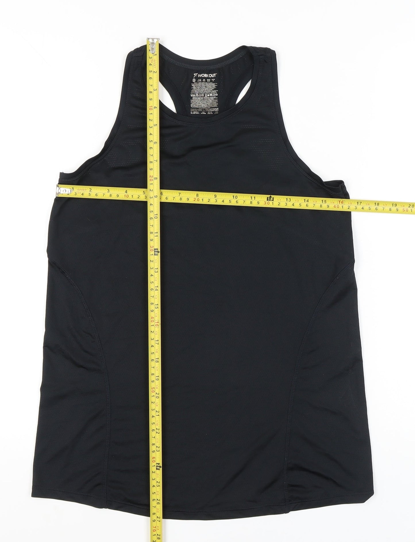 Primark Women Black S Racerback Tank Top Workout Activewear