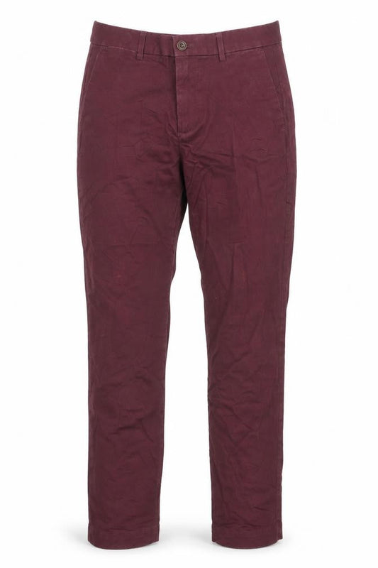 Gap Men’s Red Chino Skinny Trousers 30x30 Cotton Blend