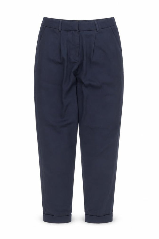 ASOS Women’s Blue Size 6 Pleated Tapered Trousers