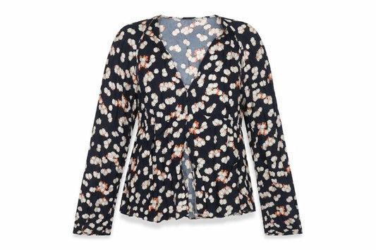 Zara Women’s Multicoloured Floral Wrap Blouse Size 8