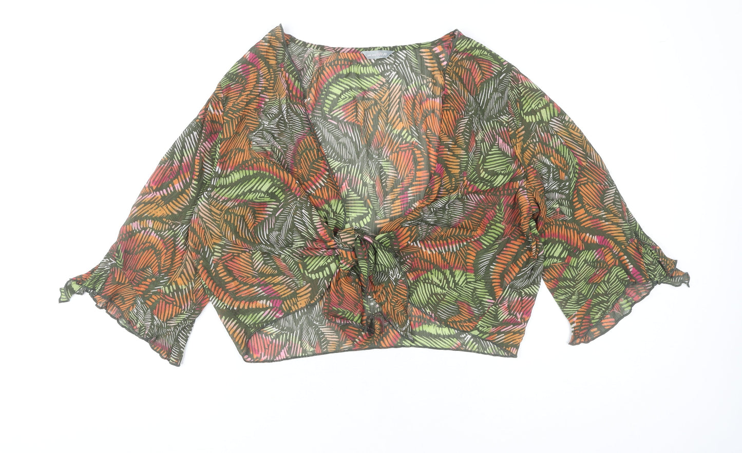Marks and Spencer Women’s Multicoloured Wrap Blouse Size 20