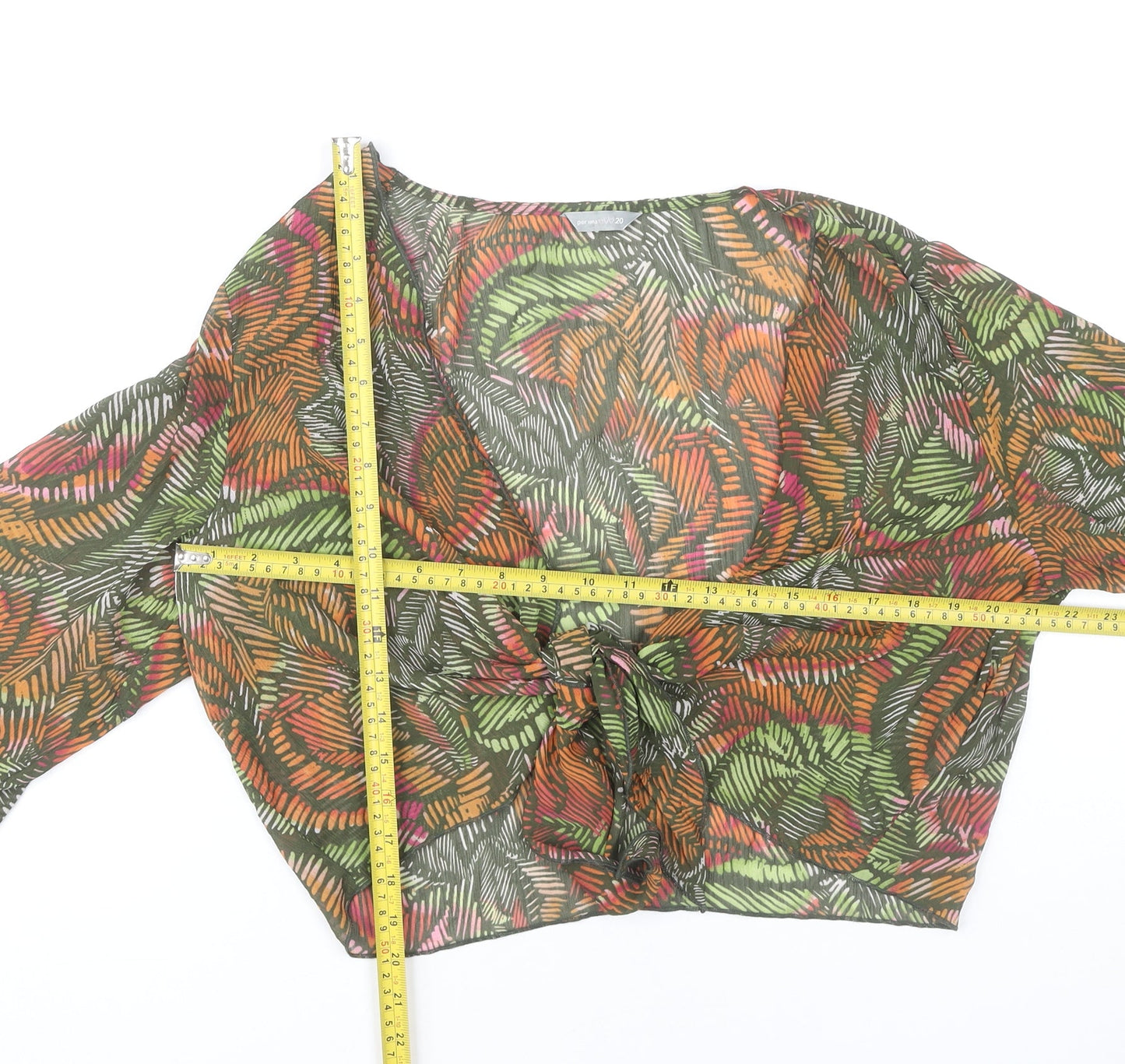 Marks and Spencer Women’s Multicoloured Wrap Blouse Size 20