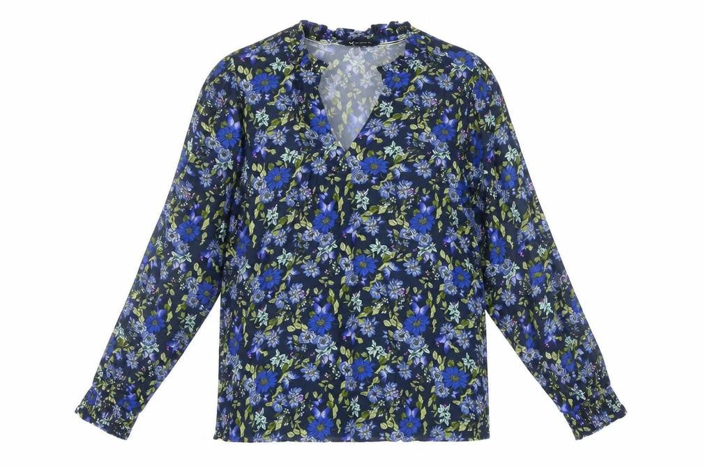 Crew Clothing Women's Multicoloured Floral Viscose Blouse Size 10