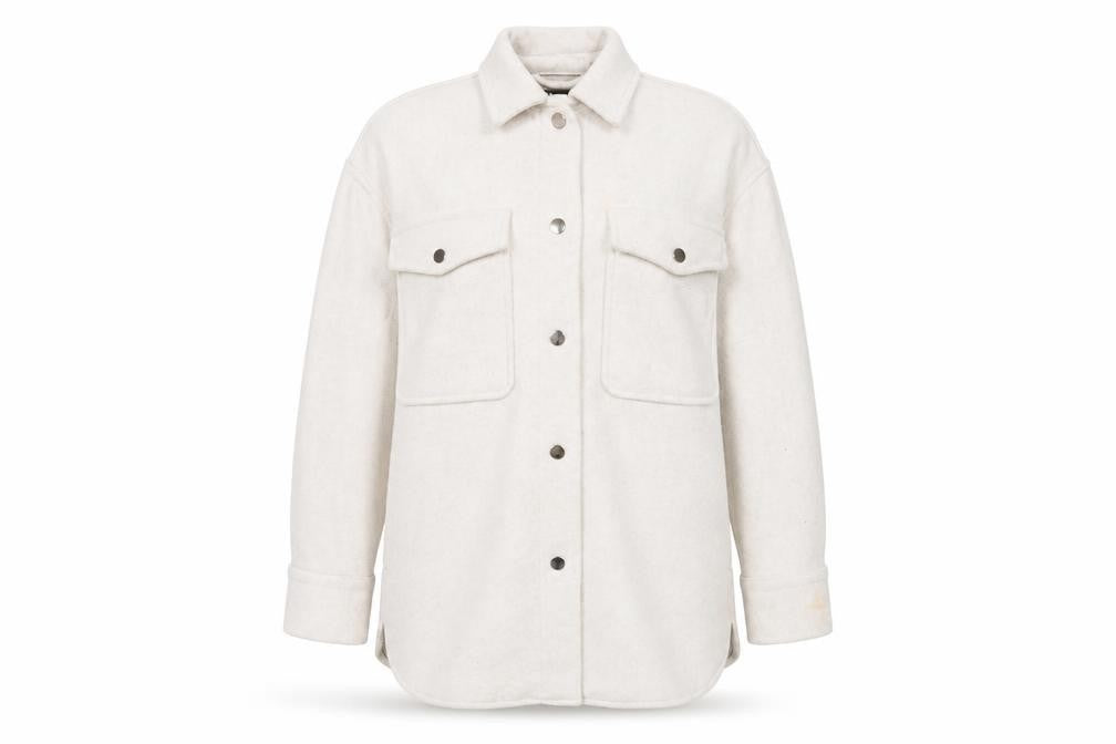 Zara Women Ivory XS Basic Jacket Button Front Polyester