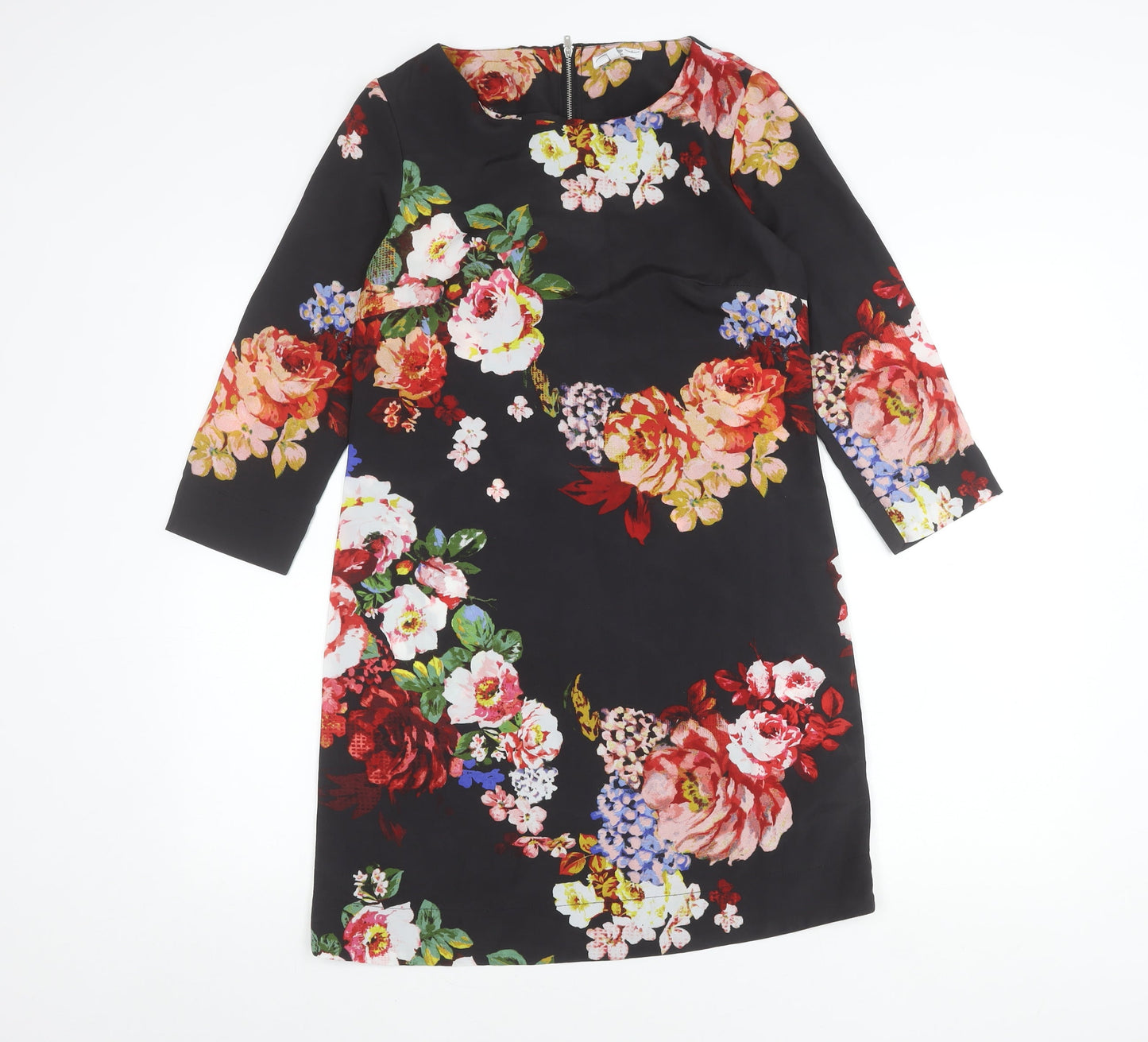 New Look Women’s Multicoloured Floral Print Shift Dress Size 8