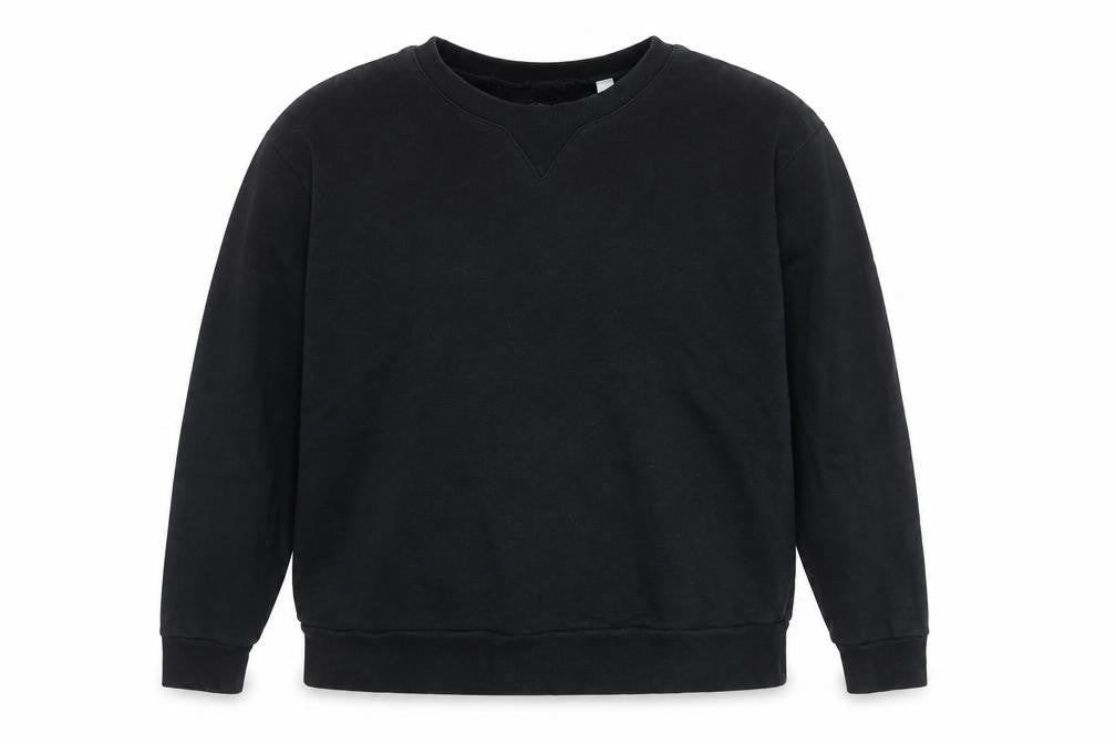 Collusion Women’s Black 2XL Crew Neck Pullover Sweatshirt Long Sleeve