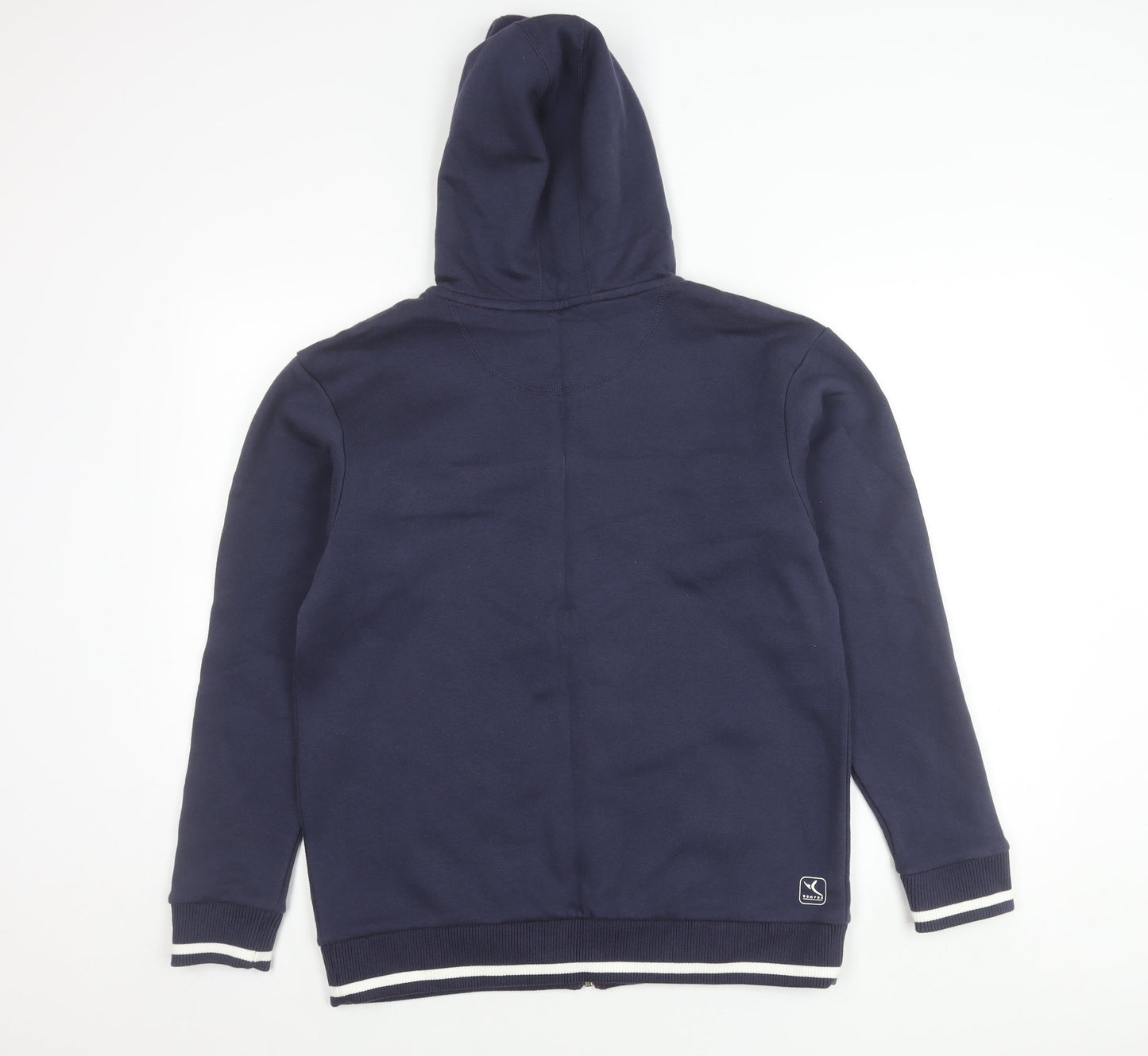 Decathlon Men’s Blue Hooded Full Zip Jacket Size M Cotton Blend
