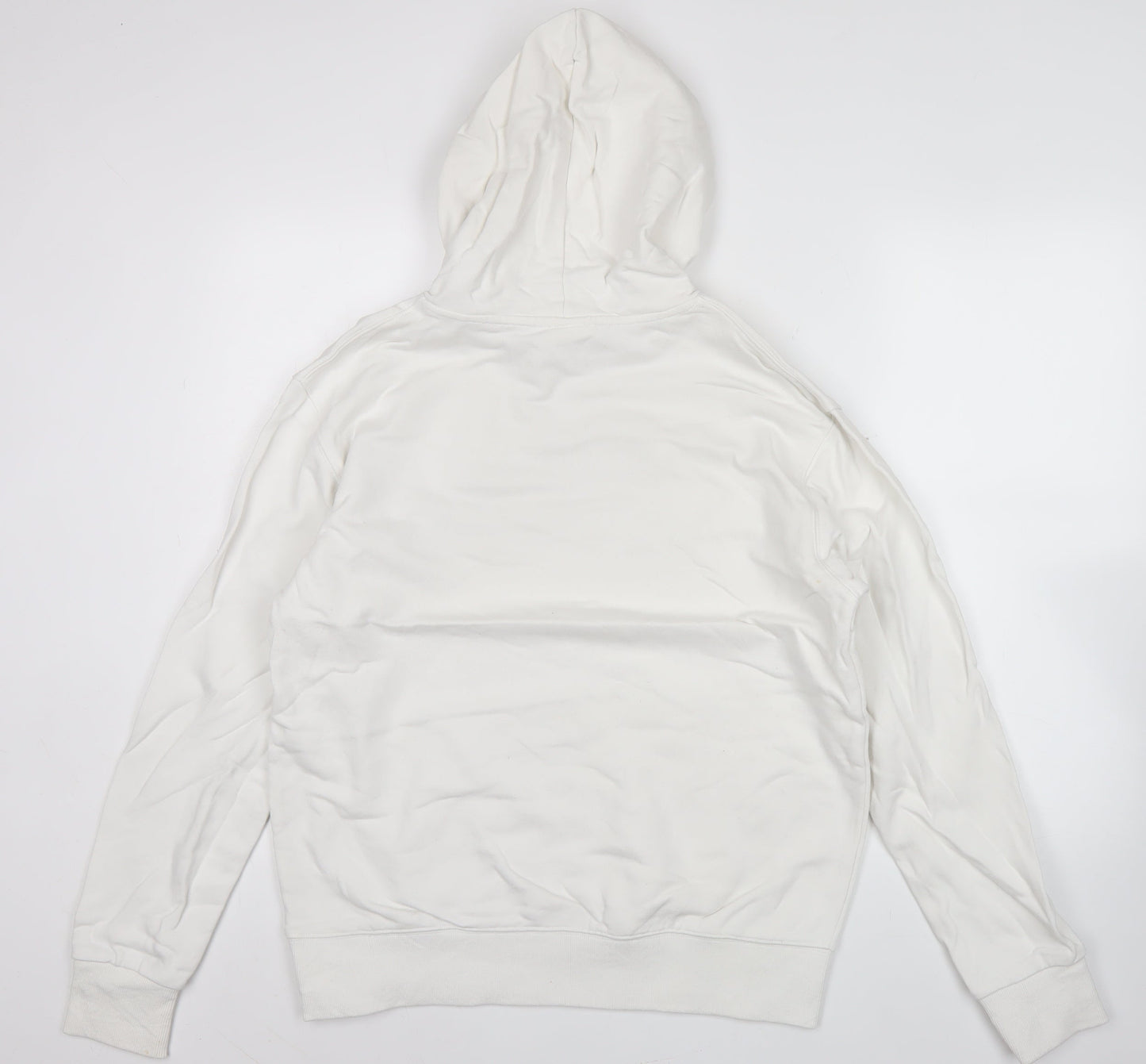 MLB Men’s White Pullover Hoodie M Mickey Mouse Graphic Cotton