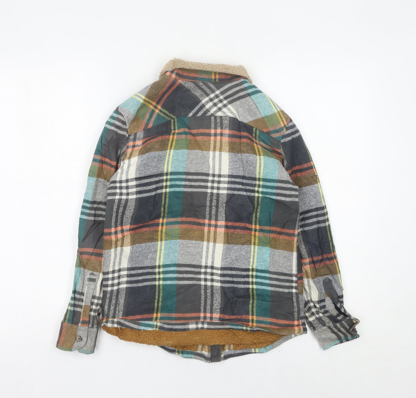Marks and Spencer Boys Multicoloured 10-11Y Plaid Shirt Jacket