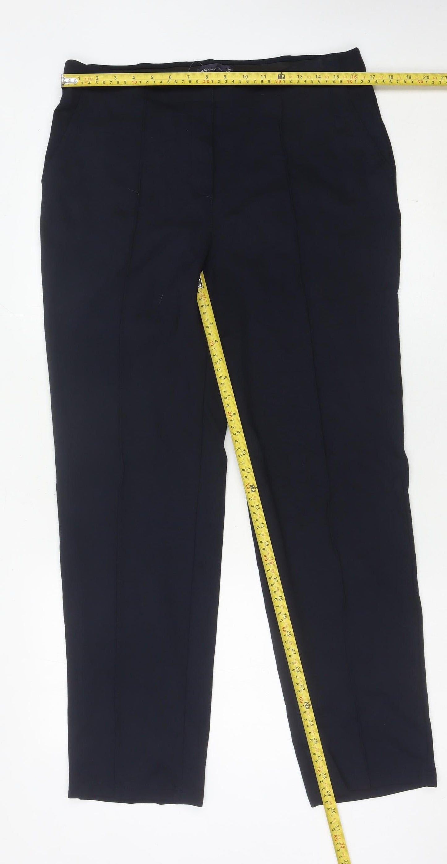 Marks and Spencer Womens Black Size 14 Dress Pants Trousers
