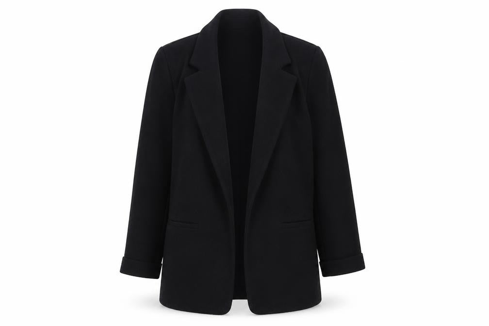 New Look Women Black Size 6 Regular Fit Single Breasted Blazer