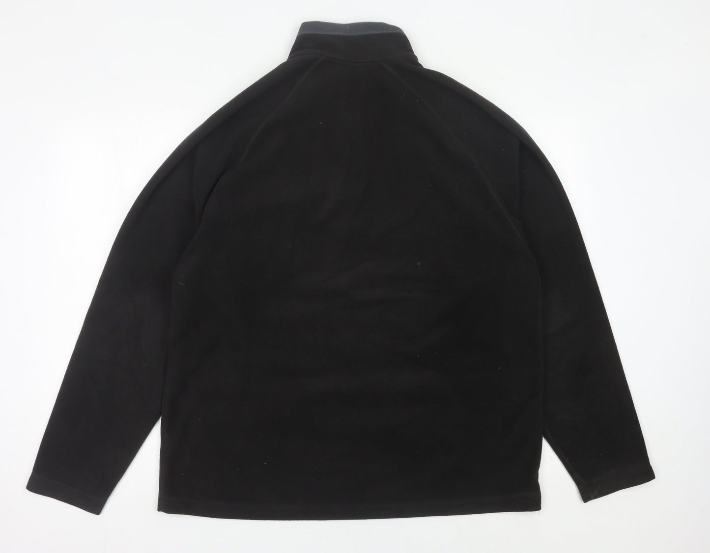 Marks & Spencer Men's Black Fleece Zip Jacket Size M 38"-40" Regular Fit