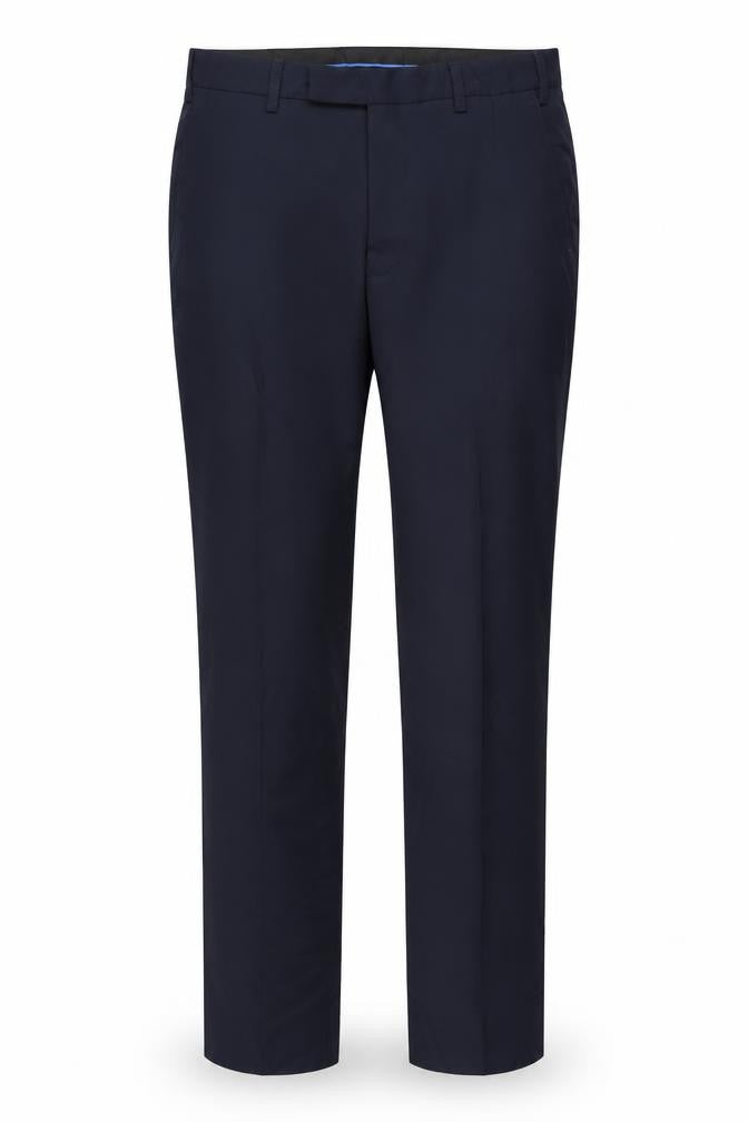 Marks & Spencer Mens Blue Slim Fit Dress Pants 32W 33L Wool Blend
