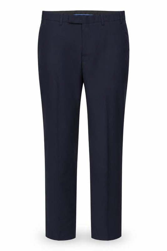 Marks & Spencer Mens Blue Slim Fit Dress Pants 32W 33L Wool Blend