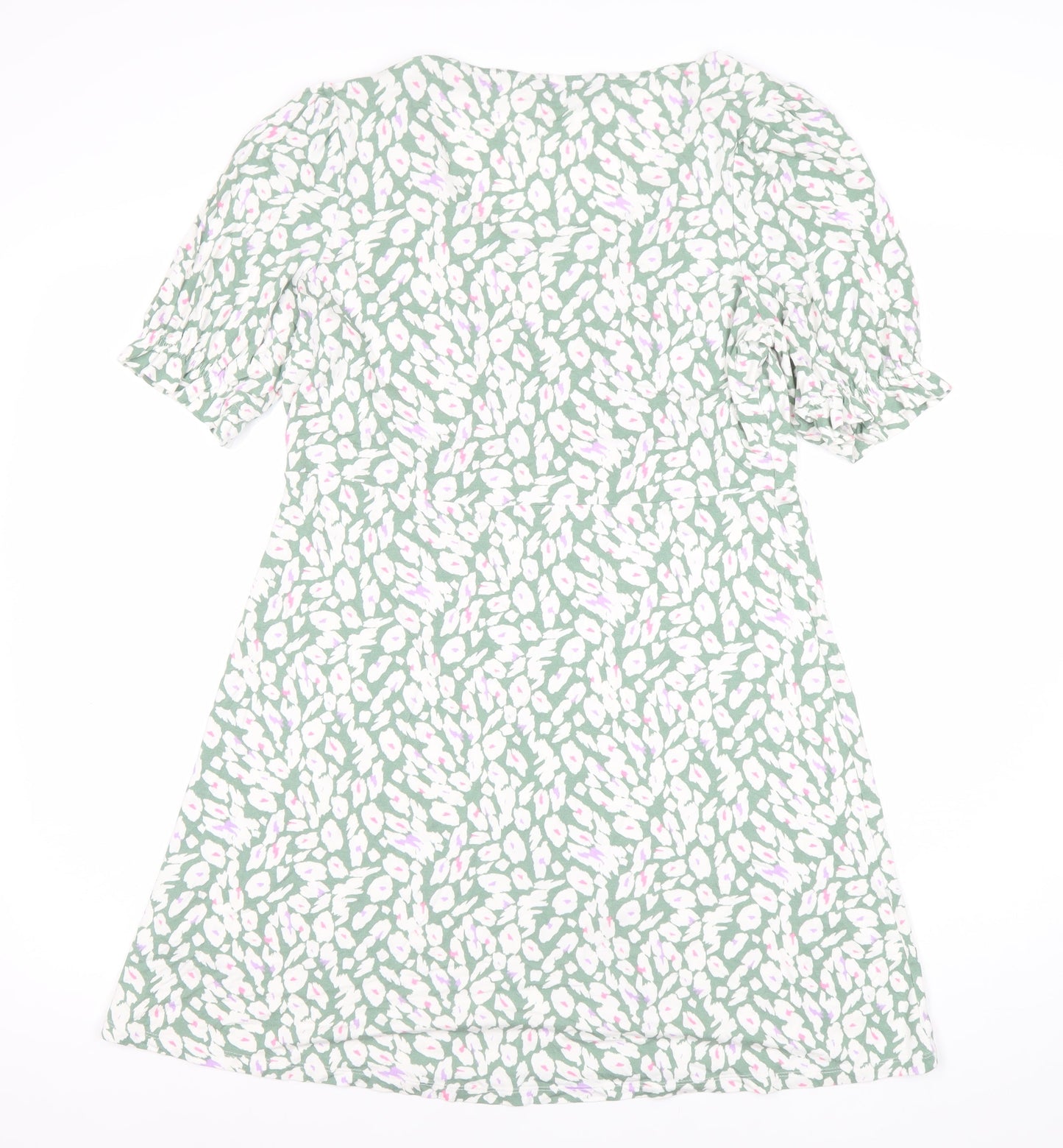 Marks and Spencer Women’s Green Floral A-Line Dress Size 12