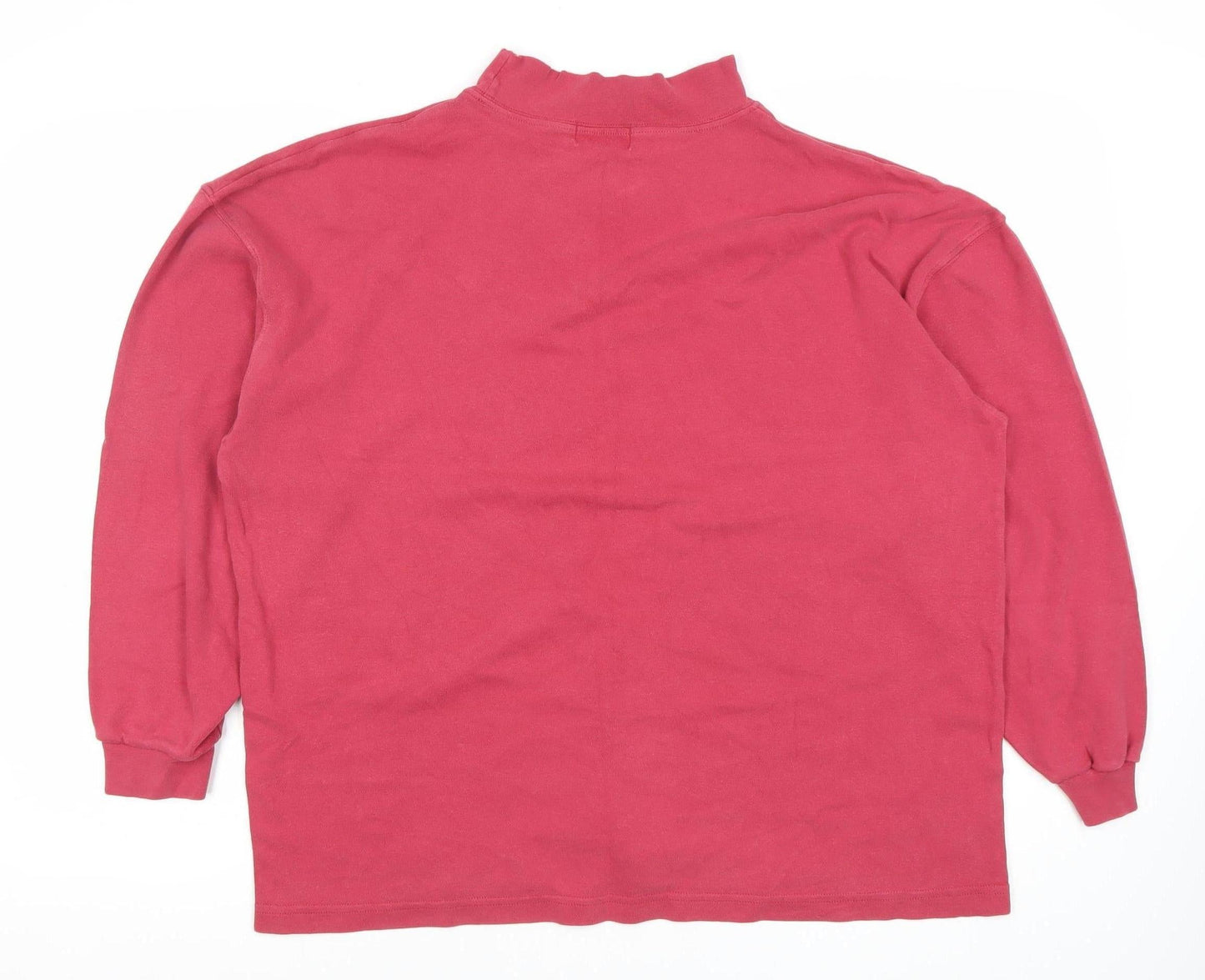 Hawkstead Sportswear Womens Red Cotton Pullover Sweatshirt L
