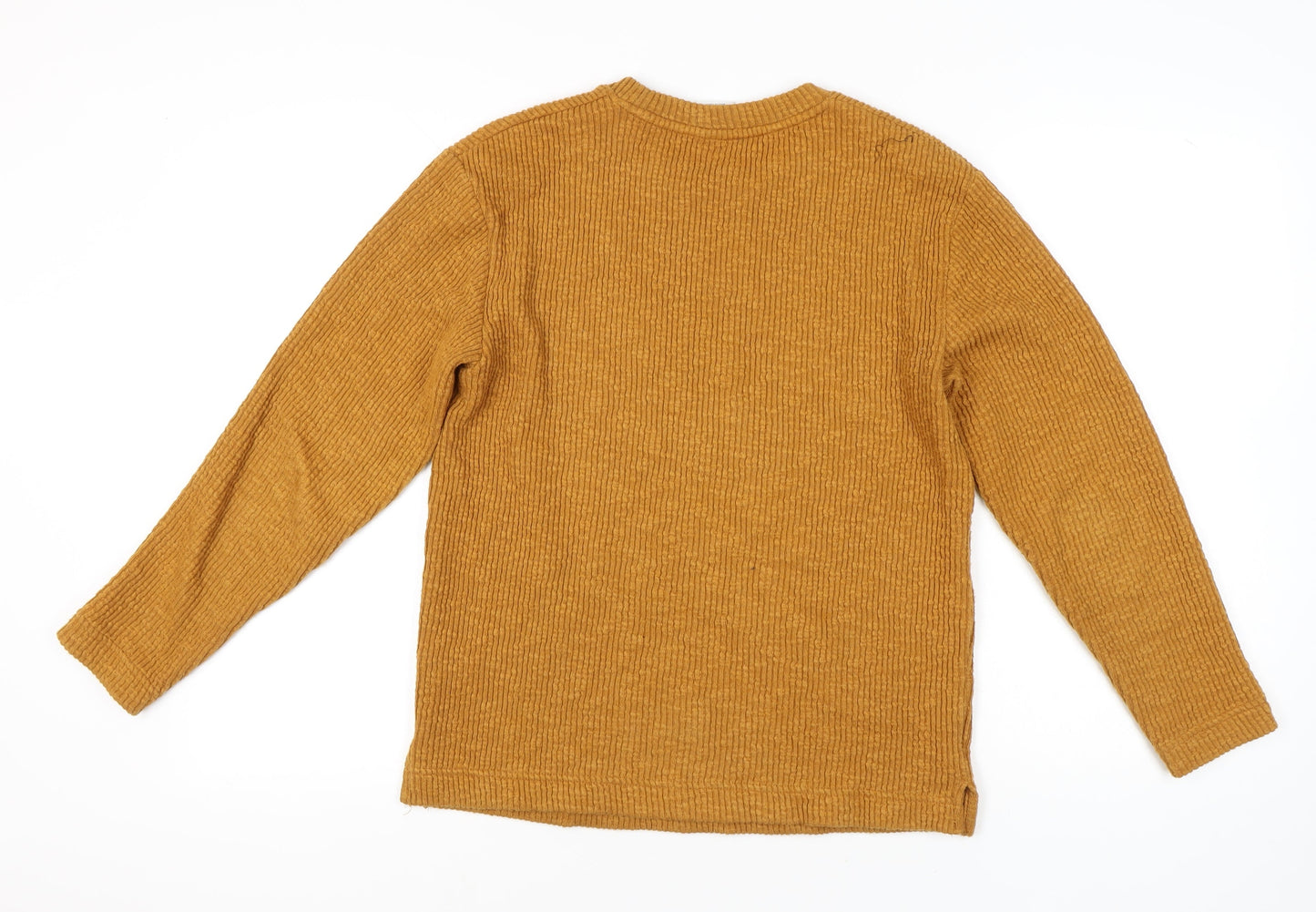 Zara Men’s Brown Knit Pullover Sweatshirt Size S Crew Neck