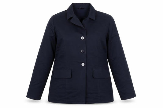 C&A Womens Blue Size 14 Suit Jacket Three Button Lined Workwear
