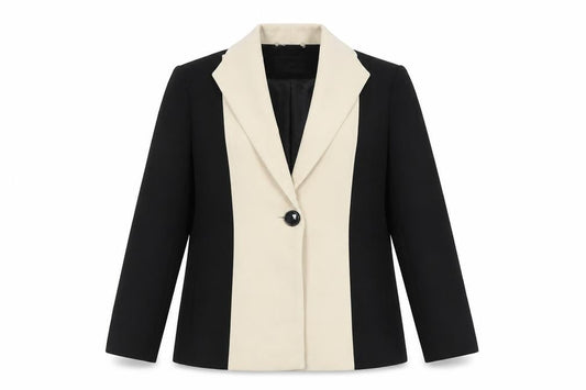 Windsmoor Women’s Black Beige Colourblock Blazer Jacket UK 16