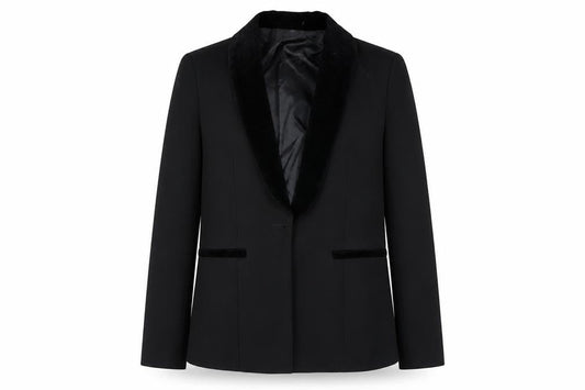 Paisley London Girls Black Slim Fit Blazer Jacket Size 12 Years