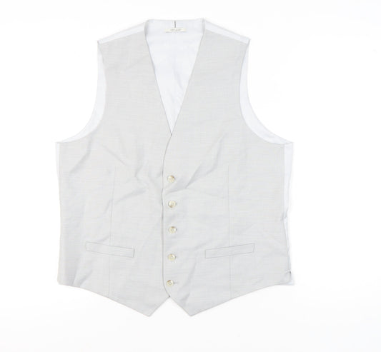 Marks and Spencer Men’s Grey Waistcoat XL 42in Chest Regular Fit