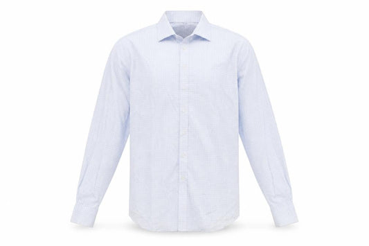 Austin Reed Men’s Blue Check Cotton Button-Up Shirt 16.5 42in