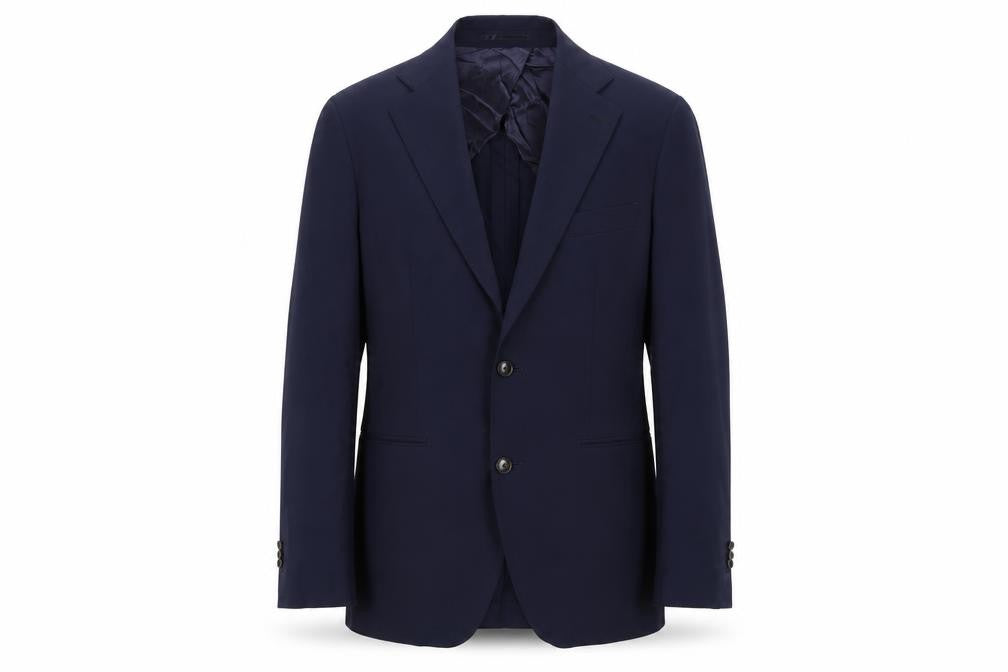 Sarto Mens Blue Wool Suit Jacket Medium Notch Lapel Two Button