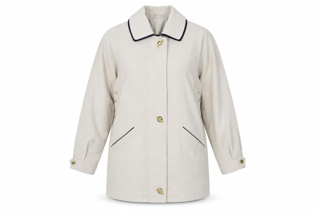 David Barry Womens Beige Mid-Length Overcoat UK14 Polyester