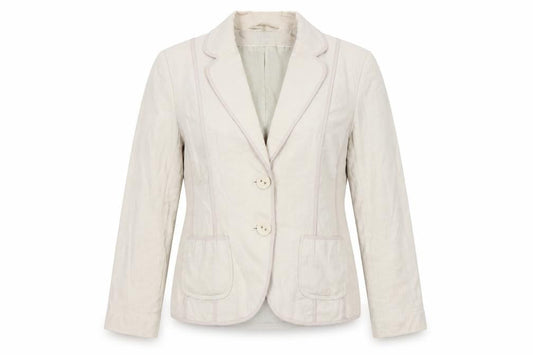 Marks & Spencer Women’s Beige Linen Blend Blazer UK 14 Regular Fit