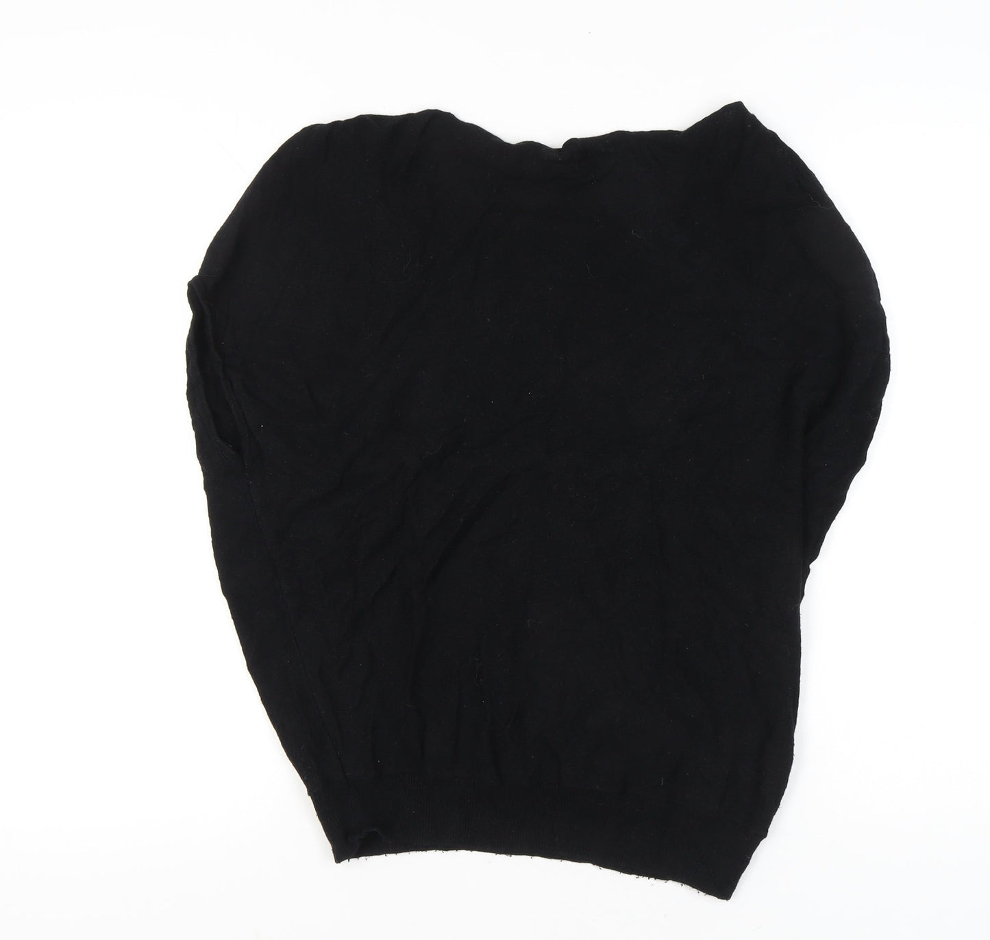 Mint Velvet Women’s Black Small Crew Neck Pullover Jumper