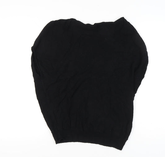 Mint Velvet Women’s Black Small Crew Neck Pullover Jumper
