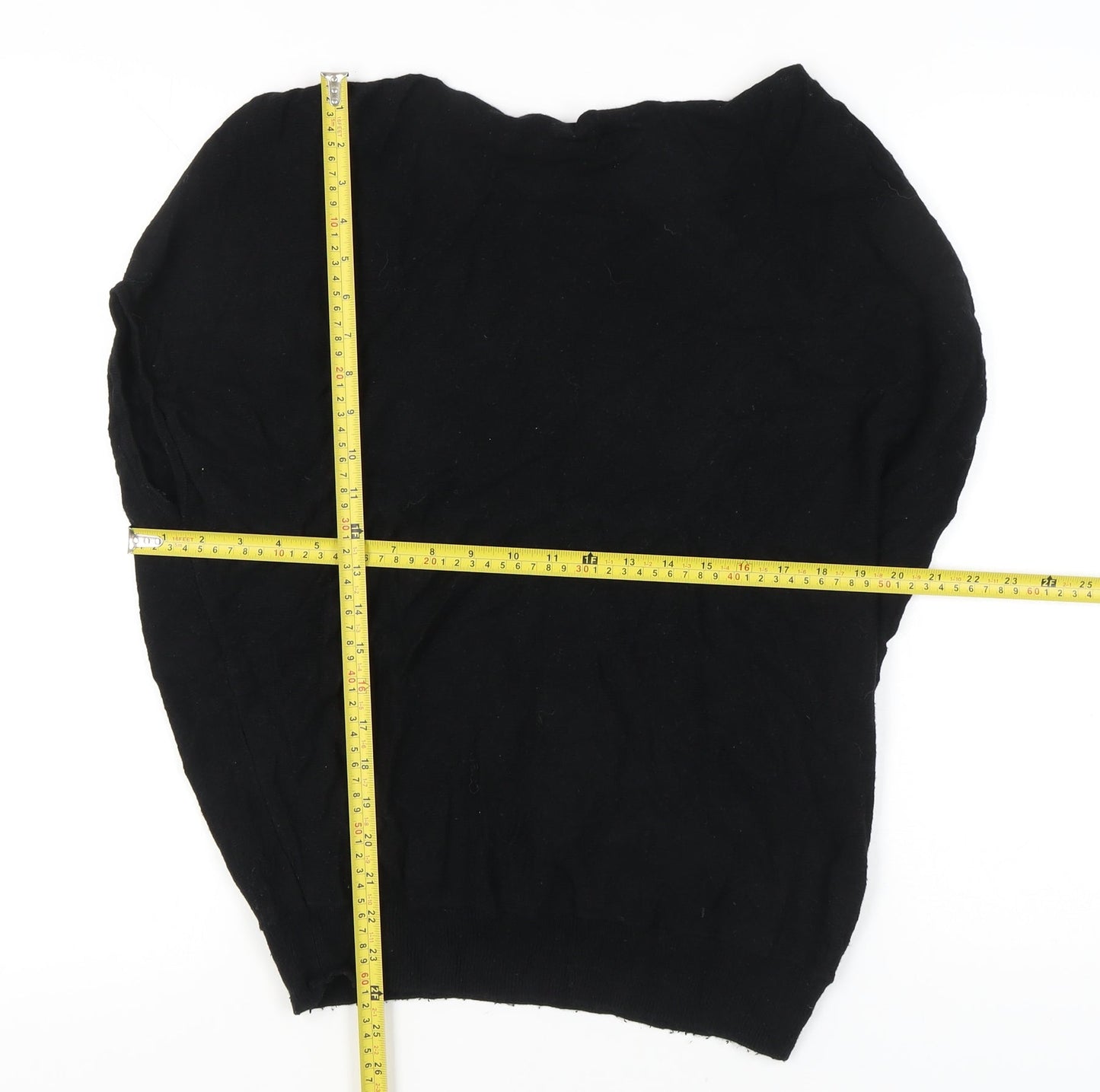 Mint Velvet Women’s Black Small Crew Neck Pullover Jumper
